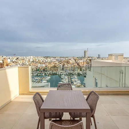 アパート Stunning 2br Penthouse With Harbour View & Bbq By 360 Estates Pietà